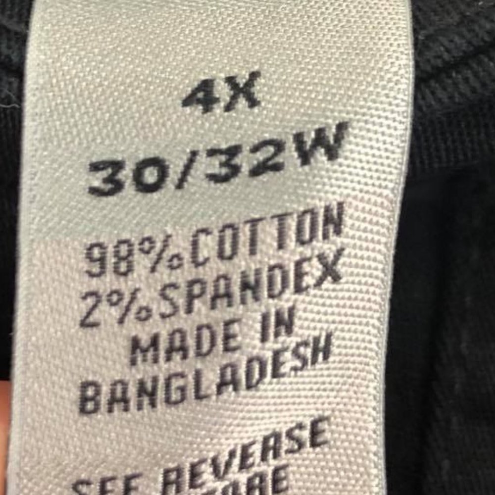 Catherines Sz 4X Black Jean Capris NWT - Picture 6 of 11